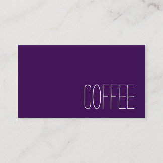 Simple Stymie Word Dark Loyalty Coffee Punch-Card Card
