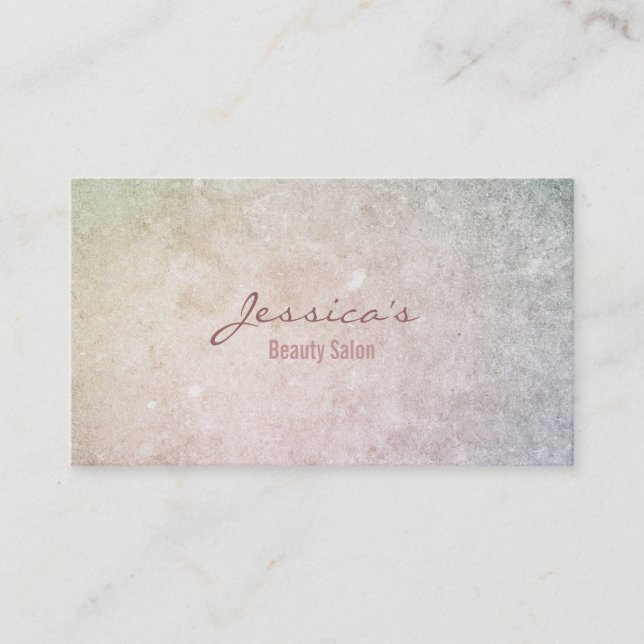 Simple Subtle Makeup Artist Business Cards (Front)