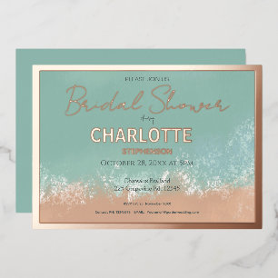 Simple Summer Seaside Beach Wedding Gold