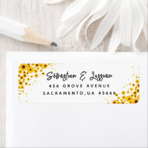 Simple Sunflower Return Address