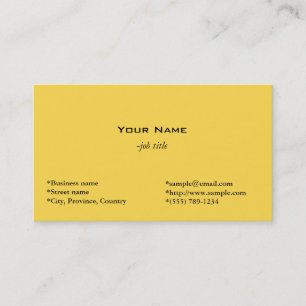 simple, sunlight business card. card