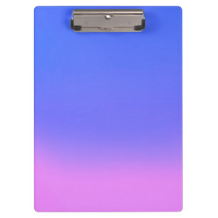 Simple Sunset Ombre Effect Blue Pink Clipboard