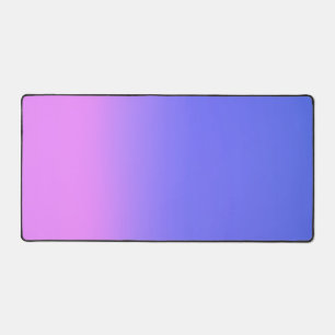 Simple Sunset Ombre Effect Blue & Pink Desk Mat