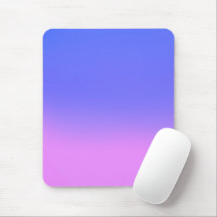 Simple Sunset Ombre Effect Pink & Blue Mouse Pad