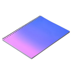 Simple Sunset Ombre Effect Pink & Blue  Notebook