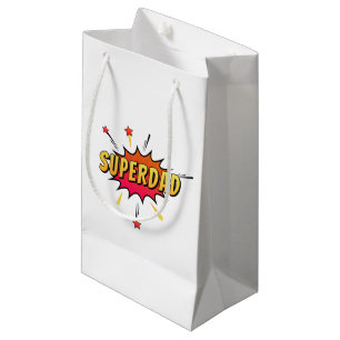 Simple Superdad Comic Retro Pop Art Gift Bag