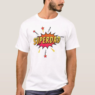Simple Superdad Comic Retro Pop Art Shirt