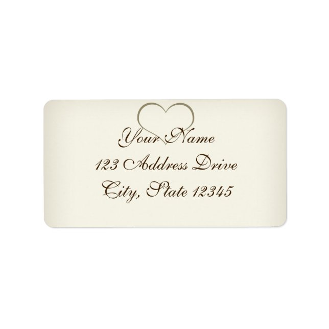 Simple Sweet Beige Label (Front)