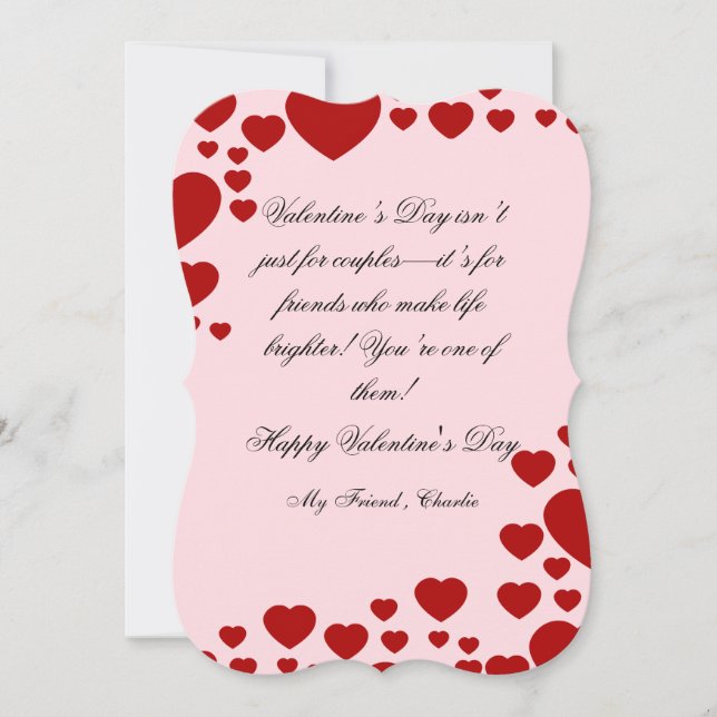Simple Sweet Friendship Valentine’s Day  (Front)