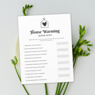Simple Sweet Heart House Warming Party Game