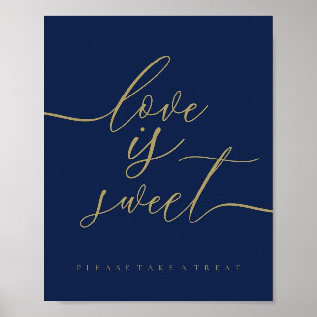 Simple Sweet Poster for Wedding Party Celebration (Front)