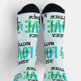 Simple Sweet Romantic Love Couple Valentines Gift Socks