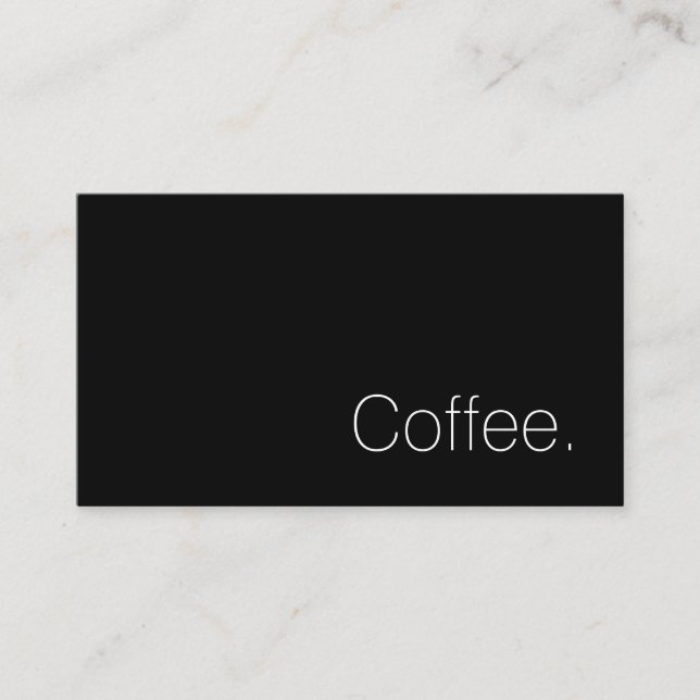 Simple Swiss Word Dark Loyalty Coffee Punch-Card Card (Front)