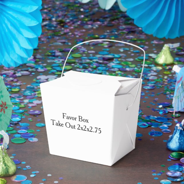 simple Take Out 2x2x2.75 Favour Box (Party)
