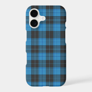 Simple tartan pattern in dark blue