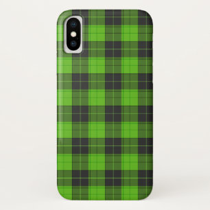 Simple tartan pattern in dark green Case-Mate iPhone case