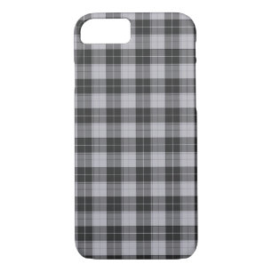 Simple tartan pattern in grey Case-Mate iPhone case
