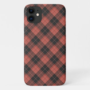 Simple tartan pattern in red Case-Mate iPhone case