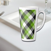 Simple Tartan Plaids Neon Green 