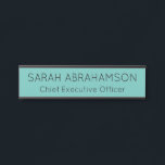 Simple Teal Name Plate - Door Sign<br><div class="desc">Simple Teal Door Sign Name Plate. Elegant and Modern.</div>