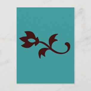 Simple Teal Postcard