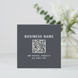 Simple Template for your QR code   Dark Grey