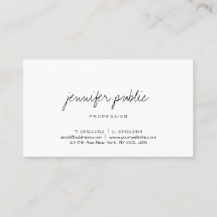 Simple Template Modern Handwritten Professional Business Card