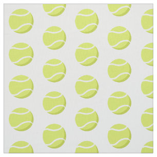 simple tennis balls sports pattern fabric