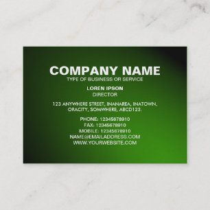 Simple Text 06 - Spotlit - Green (Gold Card) Business Card