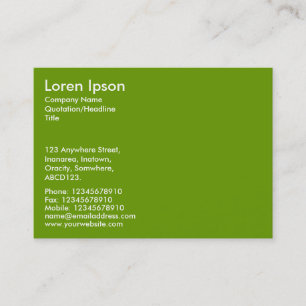 Simple Text - Avocado Business Card