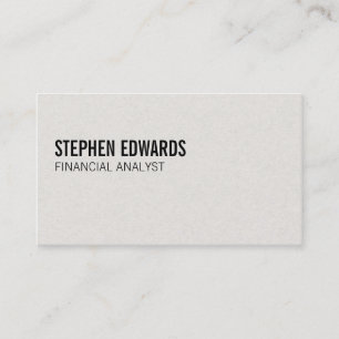 Simple Text Business Card
