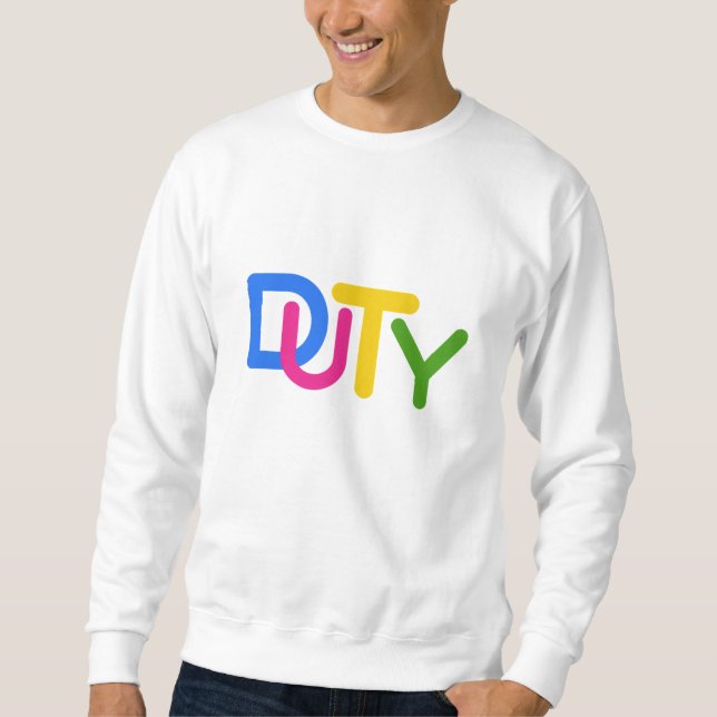 Simple text design sweatshirt (Front)