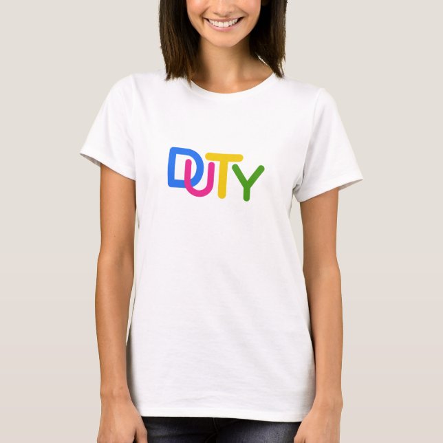 Simple text design  T-Shirt (Front)