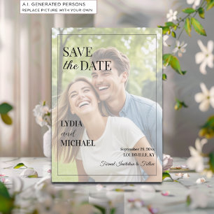 Simple Text Overlay Photo Save The Date
