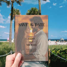 Simple Text Overlay Photo Save the Date