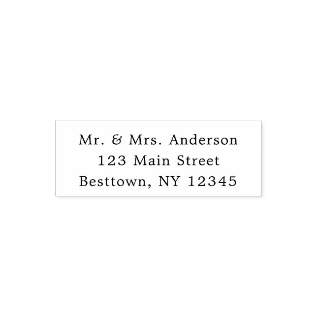 Simple Text  Self-inking Stamp (Design)