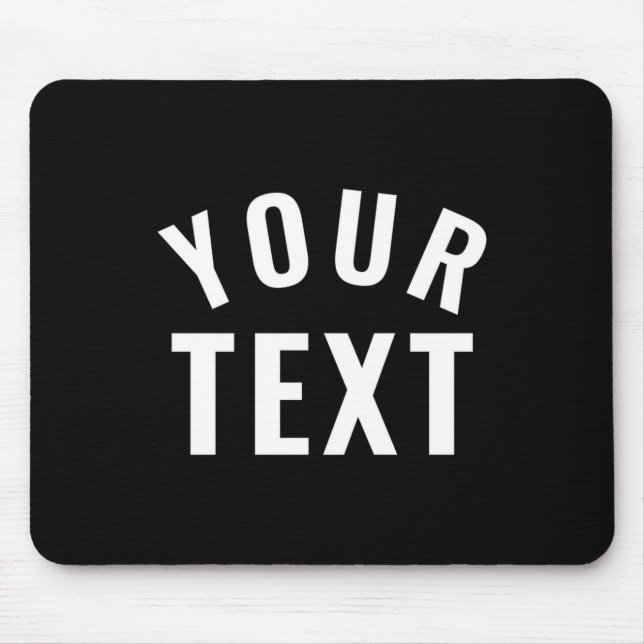 Simple Text Template Womens Long Sleeve Black _1  Mouse Pad (Front)