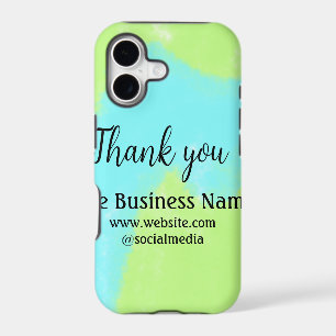 Simple thank you add business name details text  t
