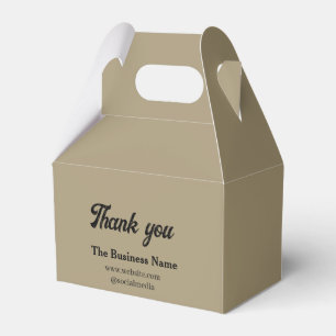 Simple thank you add business name details text  t favour box