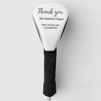 Simple thank you add business name details text  t