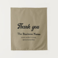 Simple thank you add business name details text t