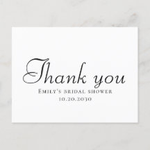 Simple Thank You Bridal Shower