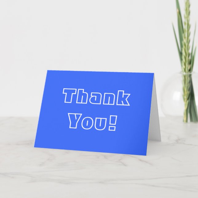 Simple Thank You Card (Front)