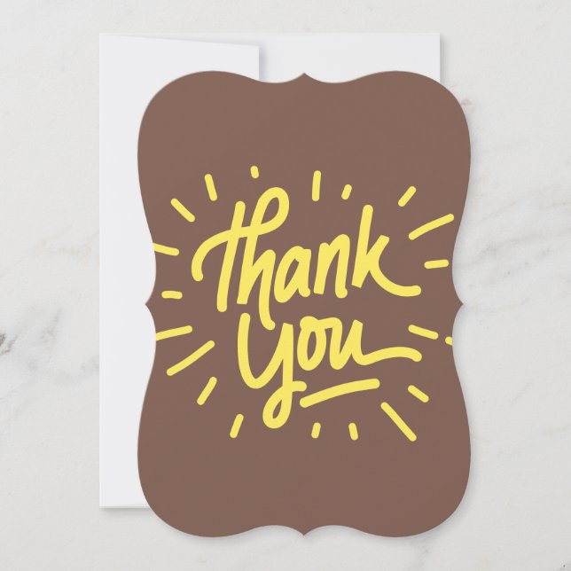 Simple Thank You Card (Front)