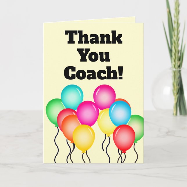 Simple thank you coach card (Front)