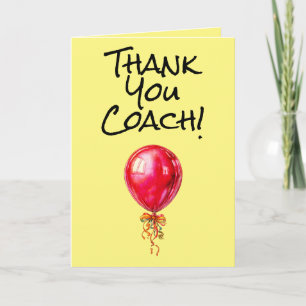 Simple thank you coach card
