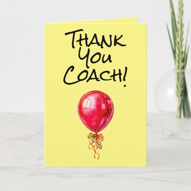 Simple thank you coach card (Front)