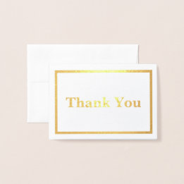 Simple Thank You Foil Card