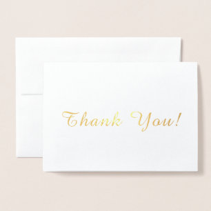 Simple Thank You Foil Card