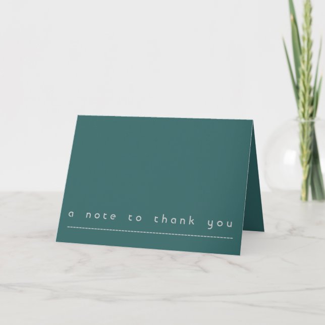 Simple thank you note card (Front)